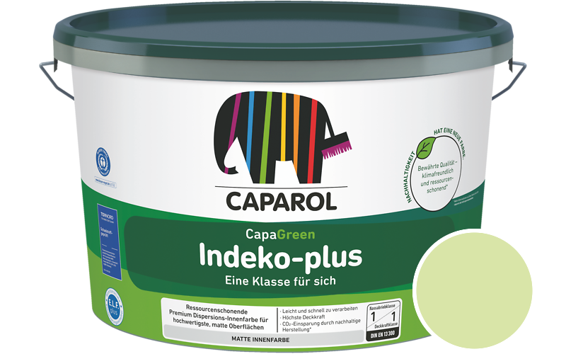 Caparol Indeko-plus 1,25L Innenfarbe / Getnt im Farbton Herba 55