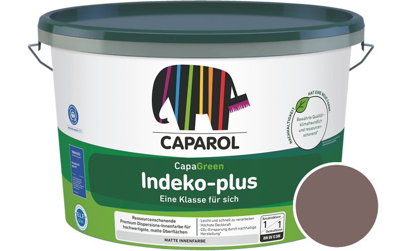 Caparol Indeko-plus 5L Innenfarbe / Getnt im Farbton Korall 120