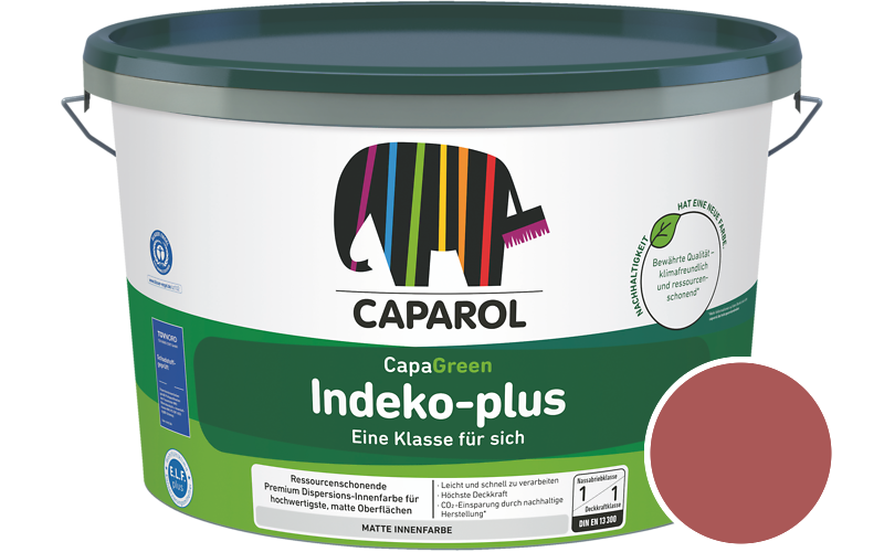 Caparol Indeko-plus 7,5L Innenfarbe / Getnt im Farbton Korall 160