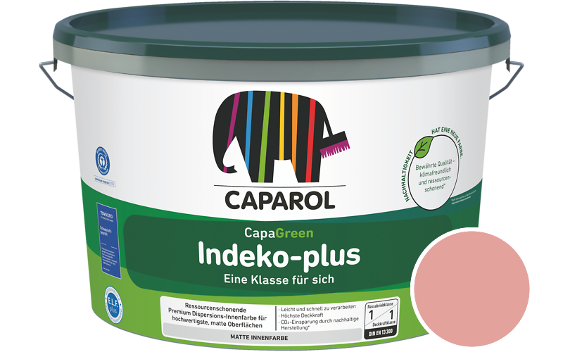 Caparol Indeko-plus 2,5L Innenfarbe / Getnt im Farbton Korall 180