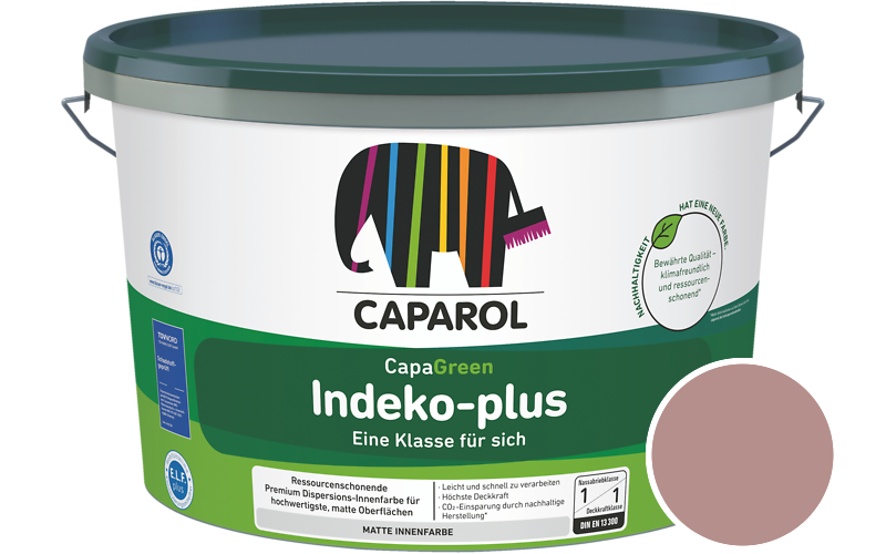 Caparol Indeko-plus 2,5L Innenfarbe / Getnt im Farbton Korall 80