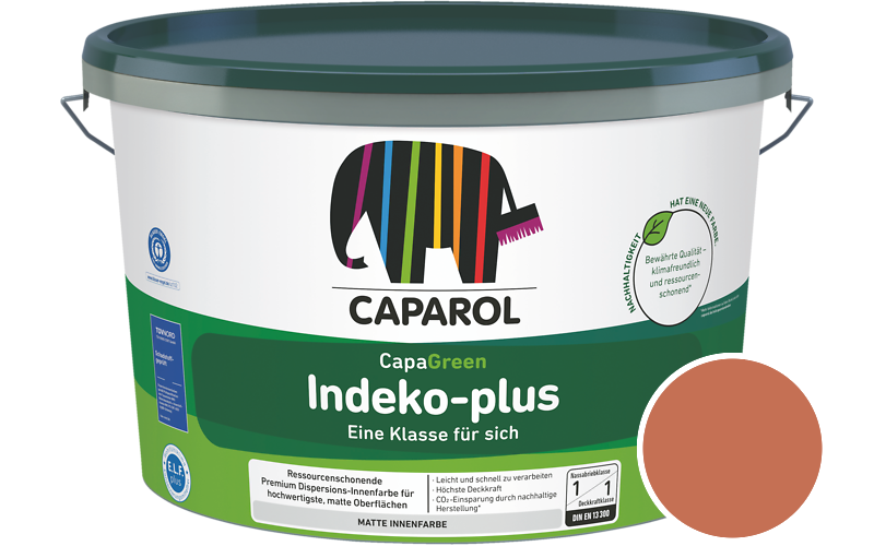 Caparol Indeko-plus 2,5L Innenfarbe / Getnt im Farbton Lachs 105