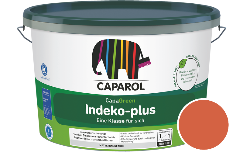 Caparol Indeko-plus 2,5L Innenfarbe / Getnt im Farbton Lachs 110