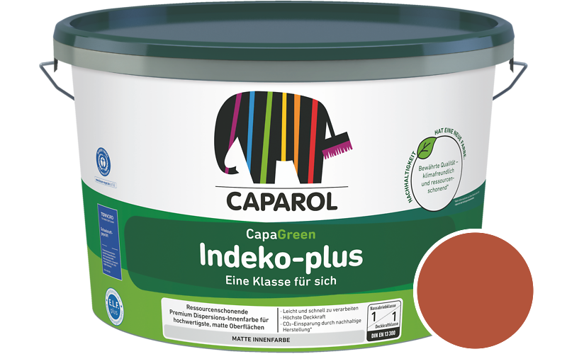 Caparol Indeko-plus 12,5L Innenfarbe / Getnt im Farbton Lachs 95
