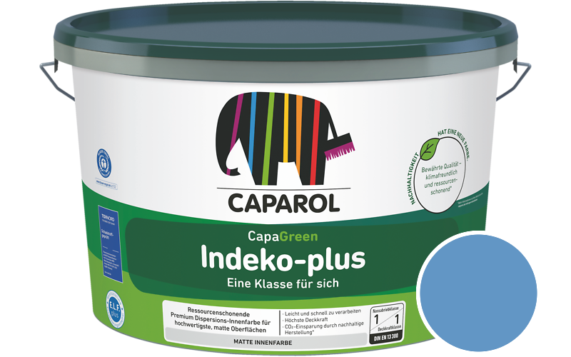 Caparol Indeko-plus 2,5L Innenfarbe / Getnt im Farbton Lazur 200