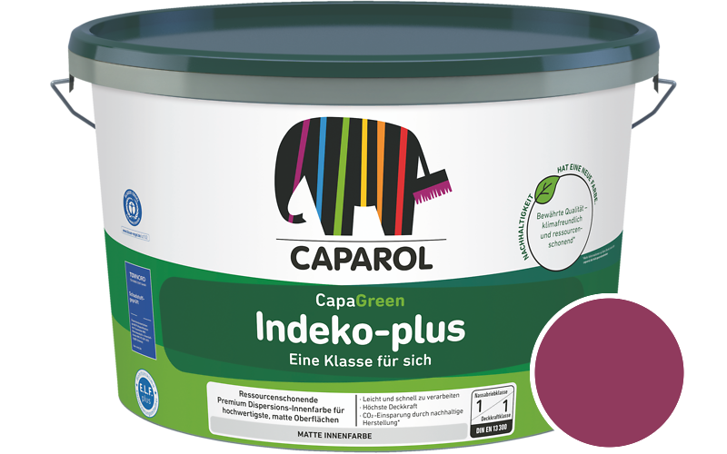 Caparol Indeko-plus 7,5L Innenfarbe / Getnt im Farbton Magenta Ava