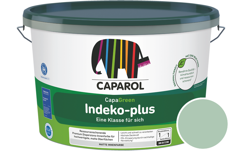Caparol Indeko-plus 7,5L Innenfarbe / Getnt im Farbton Malachit 85