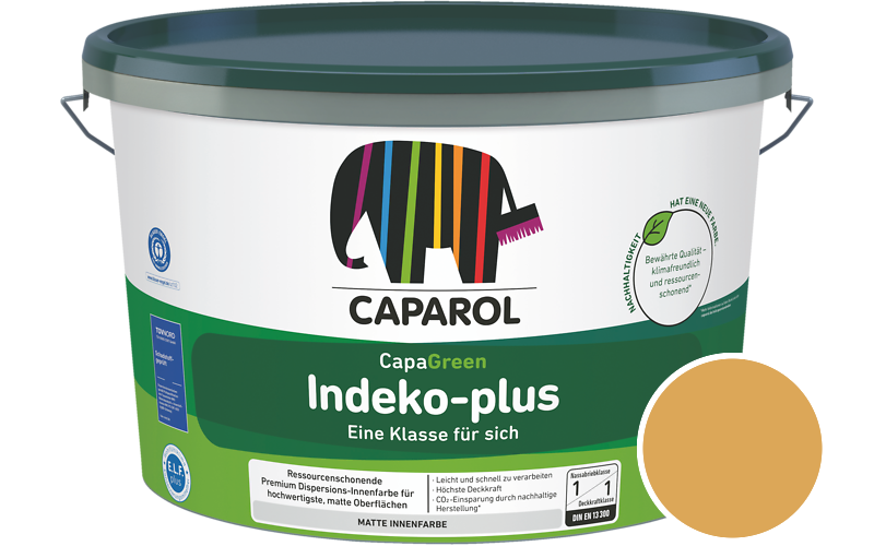 Caparol Indeko-plus 2,5L Innenfarbe / Getnt im Farbton Marill 100