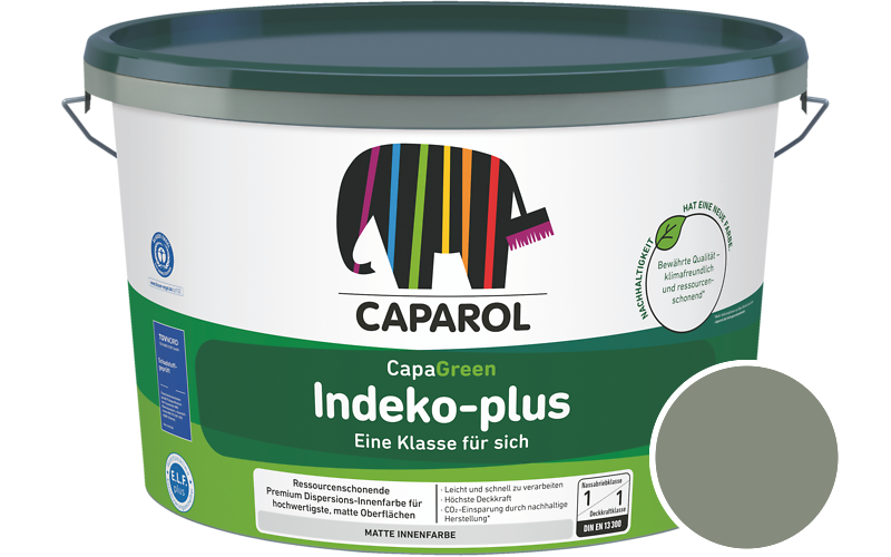 Caparol Indeko-plus 5L Innenfarbe / Getnt im Farbton Oase 5