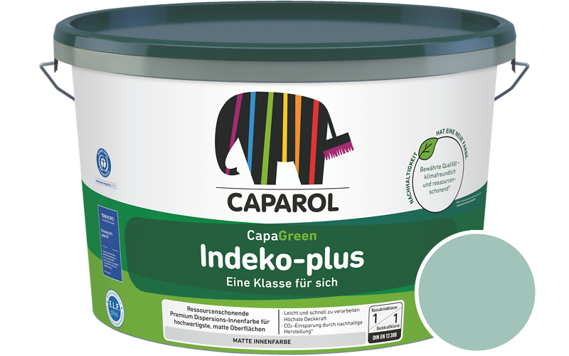 Caparol Indeko-plus 7,5L Innenfarbe / Getnt im Farbton Odenwald 14