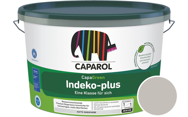 Caparol Indeko-plus 5L Innenfarbe / Getnt im Farbton Onyx 15