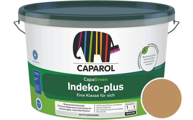 Caparol Indeko-plus 12,5L Innenfarbe / Getnt im Farbton Onyx 160