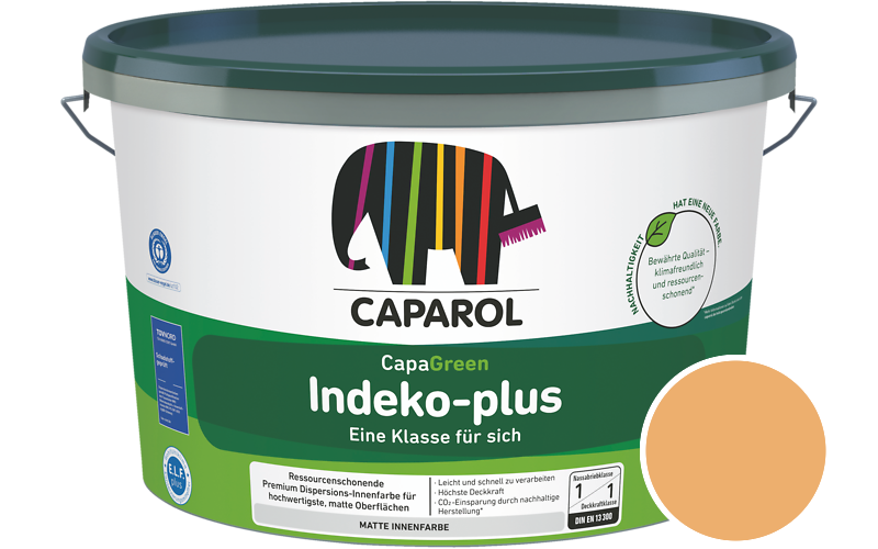 Caparol Indeko-plus 2,5L Innenfarbe / Getnt im Farbton Onyx 195