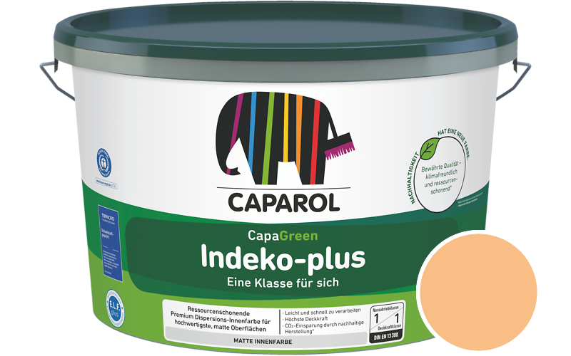 Caparol Indeko-plus 5L Innenfarbe / Getnt im Farbton Onyx 200