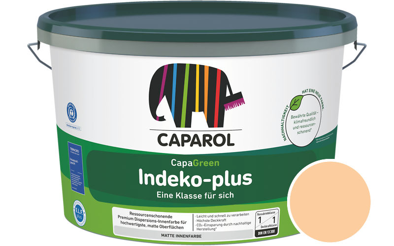Caparol Indeko-plus 2,5L Innenfarbe / Getnt im Farbton Onyx 205