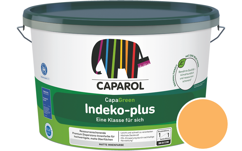 Caparol Indeko-plus 2,5L Innenfarbe / Getnt im Farbton Onyx 230