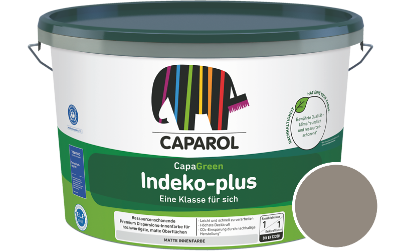 Caparol Indeko-plus 5L Innenfarbe / Getnt im Farbton Onyx 40
