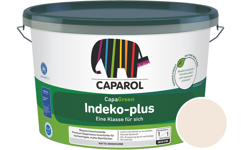 Caparol Indeko-plus 5L Innenfarbe / Getnt im Farbton Onyx 90