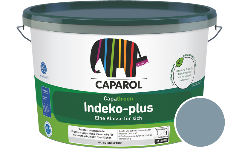 Caparol Indeko-plus 12,5L Innenfarbe / Getnt im Farbton Pacific 105