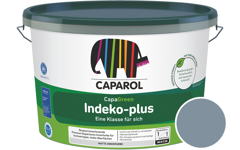 Caparol Indeko-plus 12,5L Innenfarbe / Getnt im Farbton Pacific 110