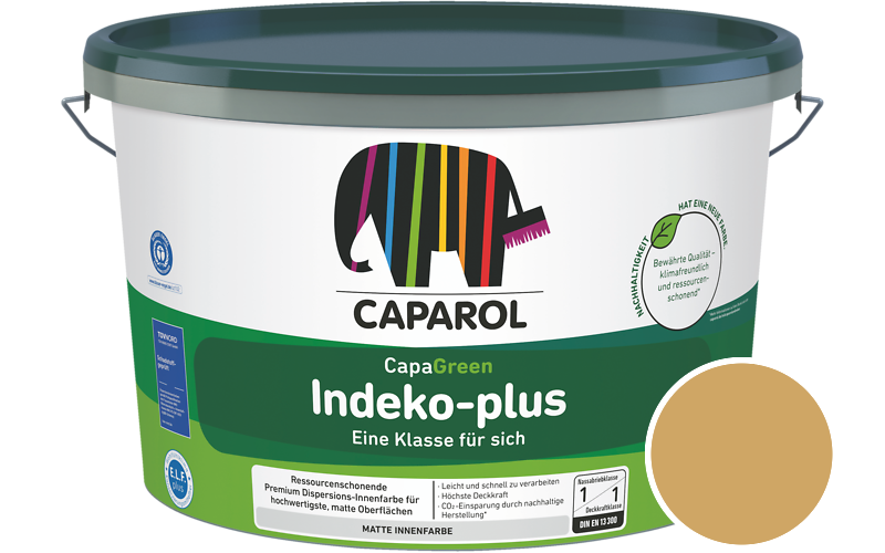 Caparol Indeko-plus 12,5L Innenfarbe / Getnt im Farbton Palazzo 255