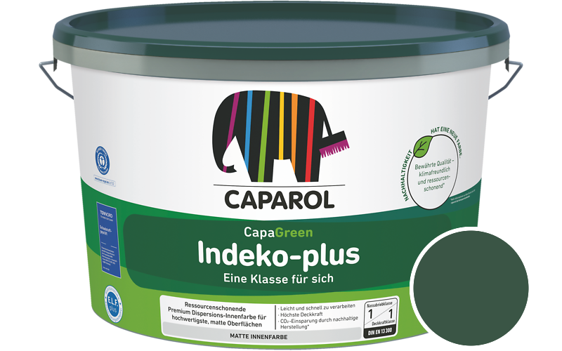 Caparol Indeko-plus 5L Innenfarbe / Getnt im Farbton Palm 35