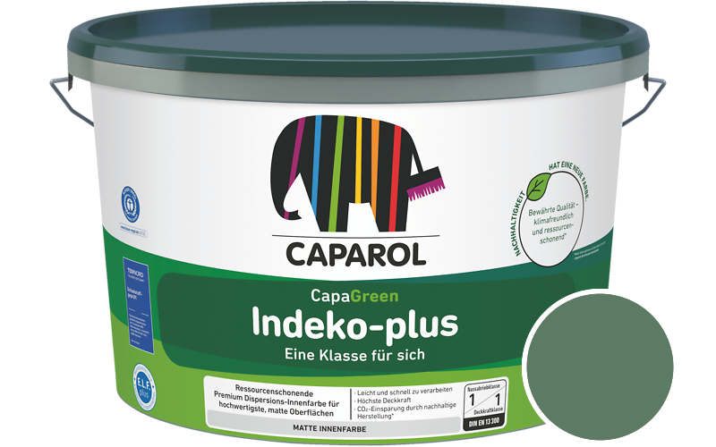 Caparol Indeko-plus 2,5L Innenfarbe / Getnt im Farbton Palm 60