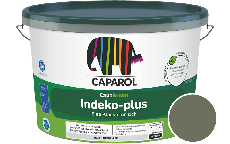 Caparol Indeko-plus 2,5L Innenfarbe / Getnt im Farbton Pinie 10