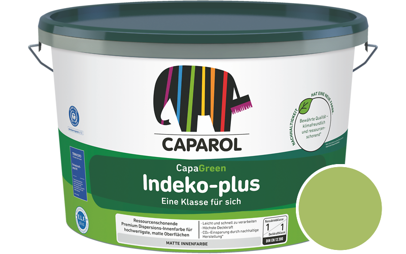 Caparol Indeko-plus 2,5L Innenfarbe / Getnt im Farbton Pinie 105