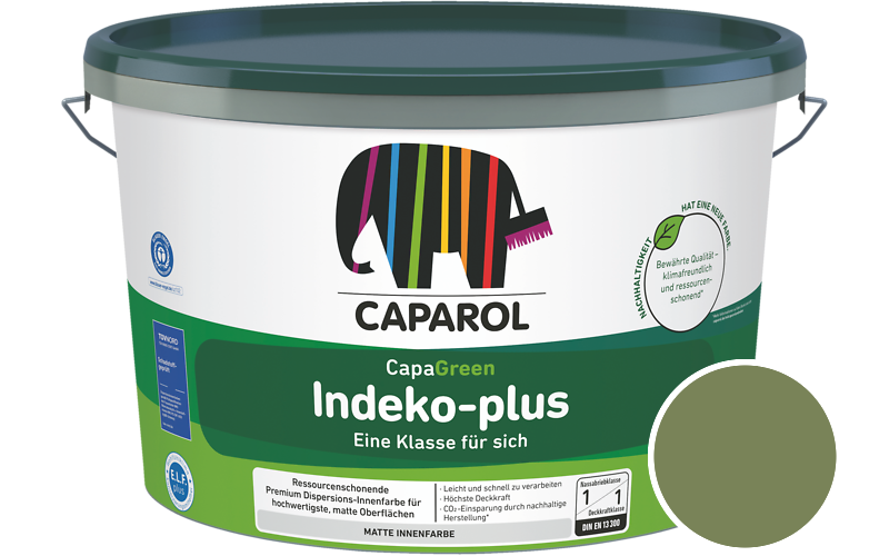 Caparol Indeko-plus 1,25L Innenfarbe / Getnt im Farbton Pinie 40