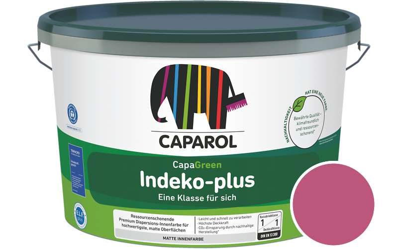 Caparol Indeko-plus 12,5L Innenfarbe / Getnt im Farbton Pink 10