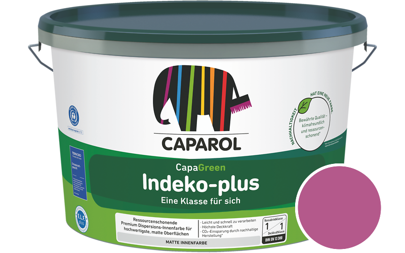 Caparol Indeko-plus 12,5L Innenfarbe / Getnt im Farbton Pink 20