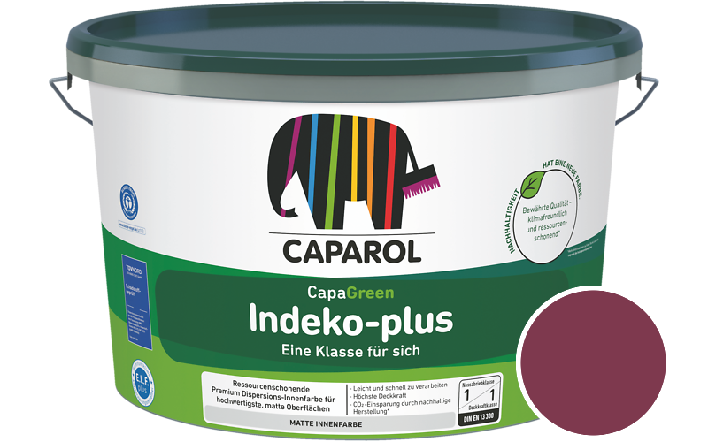 Caparol Indeko-plus 2,5L Innenfarbe / Getnt im Farbton Pink 5