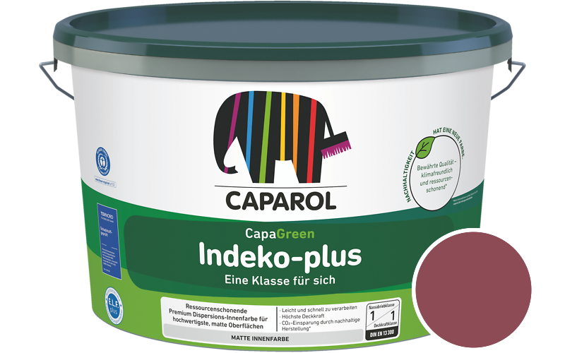 Caparol Indeko-plus 2,5L Innenfarbe / Getnt im Farbton RAL 4002 Rotviolett