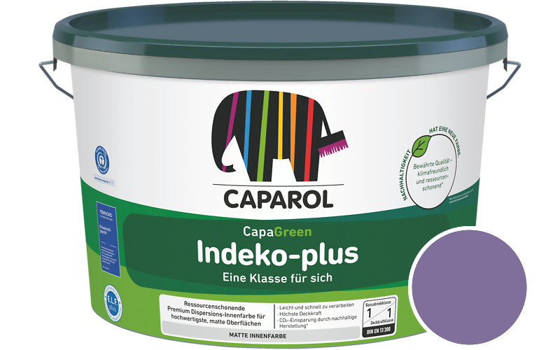 Caparol Indeko-plus 2,5L Innenfarbe / Getnt im Farbton RAL 4005 Blaulila