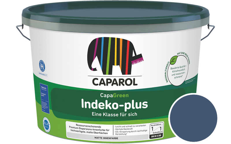 Caparol Indeko-plus 2,5L Innenfarbe / Getnt im Farbton RAL 5000 Violettblau