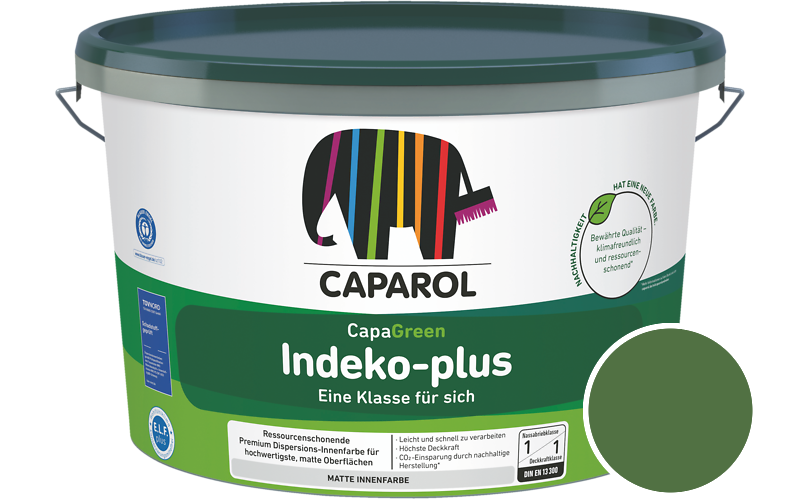 Caparol Indeko-plus 7,5L Innenfarbe / Getnt im Farbton RAL 6010 Grasgrn