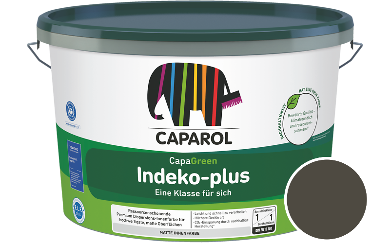 Caparol Indeko-plus 2,5L Innenfarbe / Getnt im Farbton RAL 6014 Gelboliv