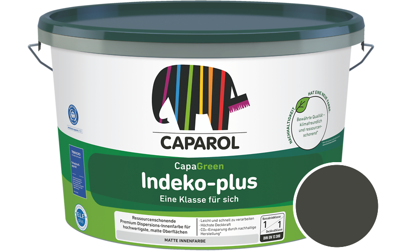 Caparol Indeko-plus 2,5L Innenfarbe / Getnt im Farbton RAL 6015 Schwarzoliv