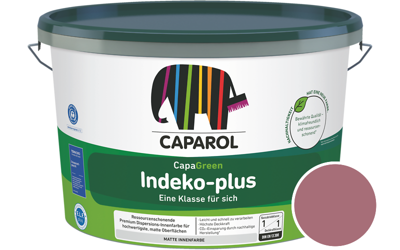 Caparol Indeko-plus 2,5L Innenfarbe / Getnt im Farbton Rose 110