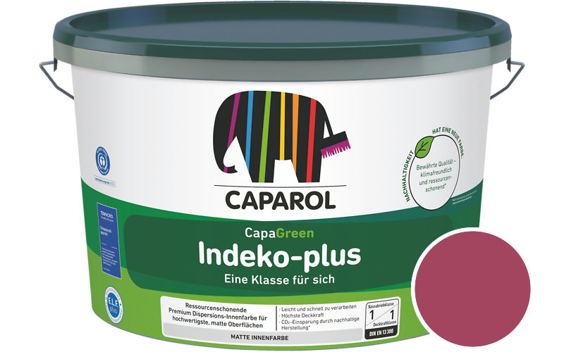 Caparol Indeko-plus 12,5L Innenfarbe / Getnt im Farbton Rose 95