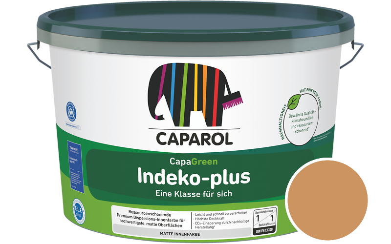 Caparol Indeko-plus 2,5L Innenfarbe / Getnt im Farbton Siena 125