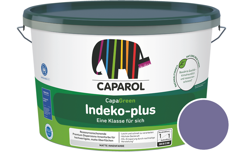 Caparol Indeko-plus 12,5L Innenfarbe / Getnt im Farbton Velvet 100