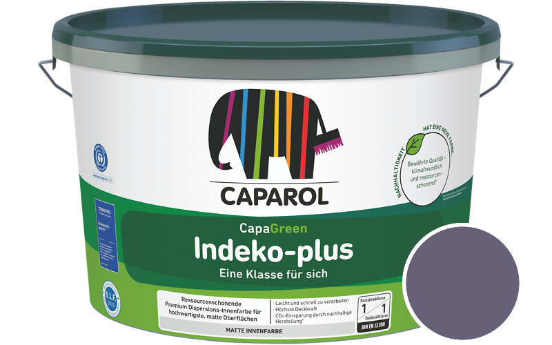 Caparol Indeko-plus 12,5L Innenfarbe / Getnt im Farbton Velvet 40