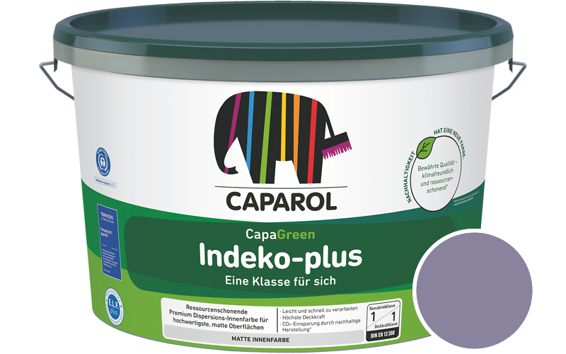 Caparol Indeko-plus 2,5L Innenfarbe / Getnt im Farbton Velvet 75