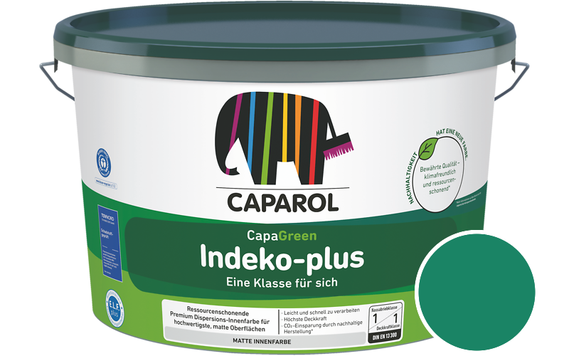 Caparol Indeko-plus 2,5L Innenfarbe / Getnt im Farbton Verdo 30