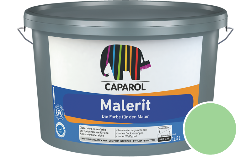 Caparol Malerit 7,5L Innenfarbe / Getnt im Farbton Agave 145