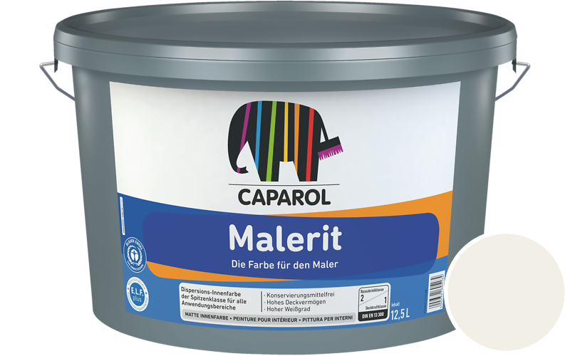 Caparol Malerit 5L Innenfarbe / Get�nt im Farbton Altweiss