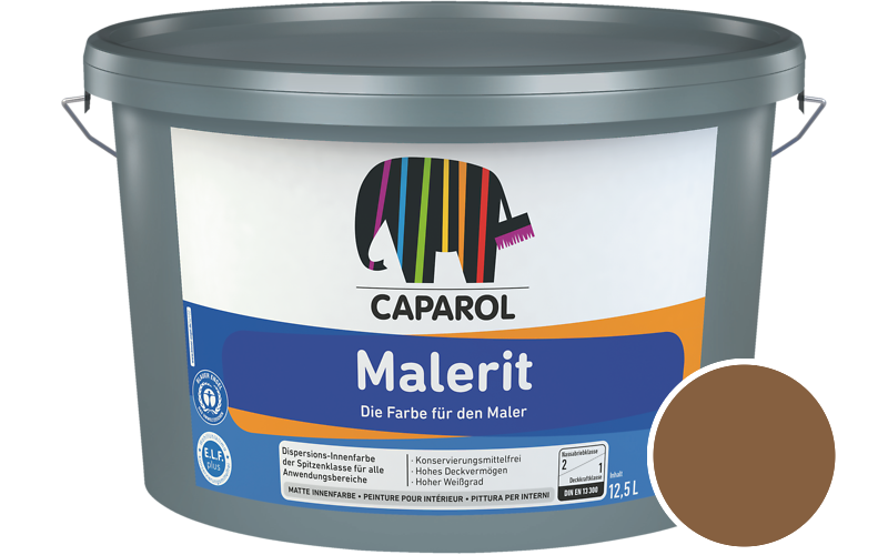 Caparol Malerit 5L Innenfarbe / Getnt im Farbton Amber 35