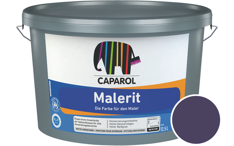 Caparol Malerit 1,25L Innenfarbe / Getnt im Farbton Amethyst 95